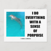 Carte Postale Je Fais Tout Avec Un Sentiment De Marsouin (Objet) (Devant)