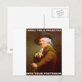 Carte Postale Je Ferai Un Projectile (Devant / Derrière)