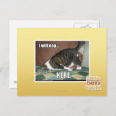 Carte Postale Je ferai une sieste ici (Devant / Derrière)