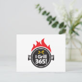 Carte Postale Je grille 365 ! (Debout devant)