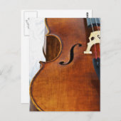 Carte Postale Je joue au Cello (Devant / Derrière)