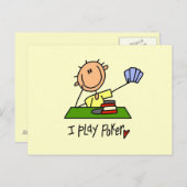 Carte Postale Je joue au poker (Devant / Derrière)