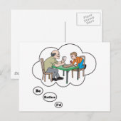 Carte Postale Je jouerais plutôt Cribbage (Devant / Derrière)