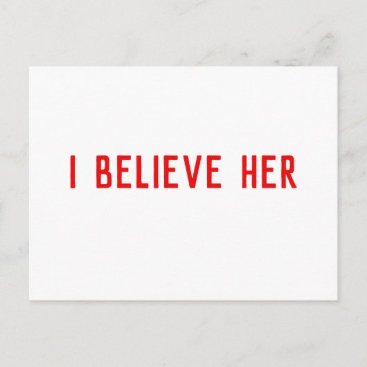 Carte Postale Je La Crois (Devant)