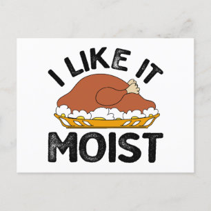 Carte Postale Je l'aime humide pour thanksgiving