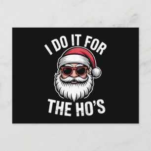 Carte Postale Je Le Fais Pour Hos Funny Christmas Père Noël Vint