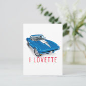 Carte Postale Je LOVETTE CONCEPTION DE VOITURE UNIQUE (Debout devant)