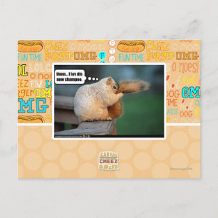 Carte Postale Je luv dis nouveau shampooing