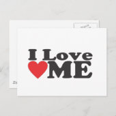 Carte Postale Je M'Aime (Devant / Derrière)