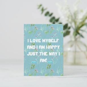 Carte postale Je m'aime moi-même