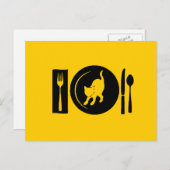 Carte Postale Je mange... (Devant / Derrière)