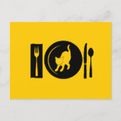 Carte Postale Je mange... (Devant)