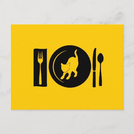 Carte Postale Je mange... (Devant)