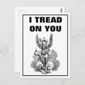 Carte Postale JE MARCHE SUR VOUS Catholic St. Michael  (Devant / Derrière)