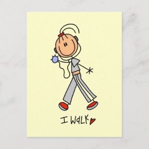 Carte Postale Je Marche T-shirts et Cadeaux