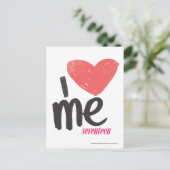 Carte Postale Je Me Coeur Rose (Debout devant)