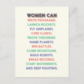 Carte Postale Je me demande si les femmes "les femmes peuvent... (Devant)