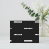 Carte Postale Je me fiche du message sarcastique (Debout devant)