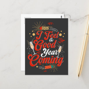 Carte Postale Je me sens une bonne année à venir