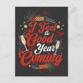 Carte Postale Je me sens une bonne année à venir (Devant)