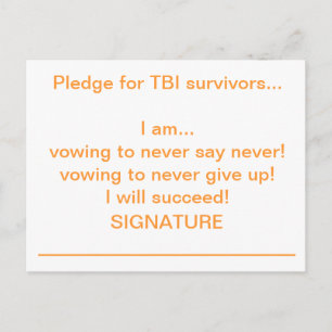 Carte Postale Je M'Engage...