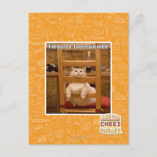 Carte Postale Je m'ennuie. (Devant)