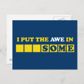 Carte Postale Je mets l'Awe dans stupéfiant (Devant / Derrière)