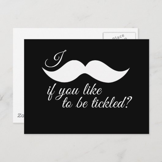 Carte Postale JE MUSTACHE SI VOUS SOUHAITEZ ÊTRE TICKLED -.png (Devant / Derrière)