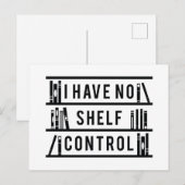 Carte Postale Je n'ai aucun contrôle sur les étagères (Devant / Derrière)