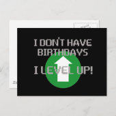 Carte Postale Je n'ai pas d'anniversaire... (Devant / Derrière)