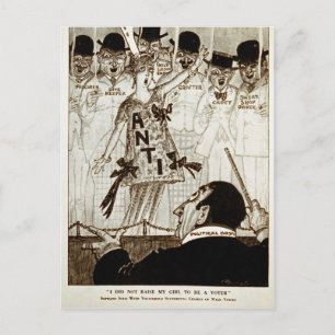 Carte Postale Je n'ai pas élevé ma fille pour être un électeur