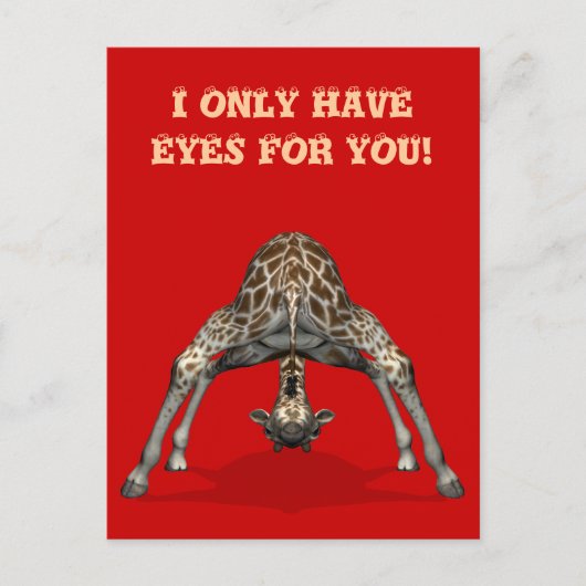 Carte Postale Je N'Ai Que Des Yeux Pour Toi (Devant)