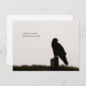 Carte Postale "je n'attendrai pas" (Devant / Derrière)