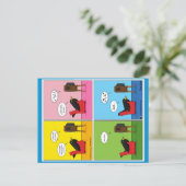 Carte Postale Je ne dormirai jamais de la bande dessinée (Debout devant)