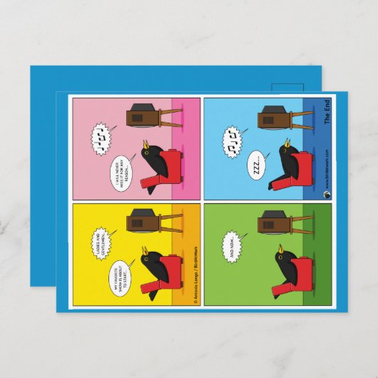 Carte Postale Je ne dormirai jamais de la bande dessinée (Devant / Derrière)