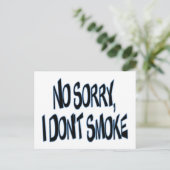 Carte Postale Je ne fume pas (Debout devant)