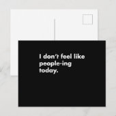 Carte Postale Je Ne Me Sens Pas Comme Des GensIng Aujourd'Hui (Devant / Derrière)