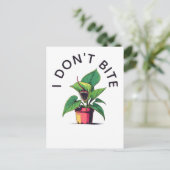 Carte Postale Je ne mords pas Drôle de Vénus Flytrap (Debout devant)
