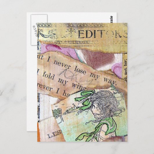 Carte Postale Je ne perdrai jamais mon chemin ATC (Devant / Derrière)