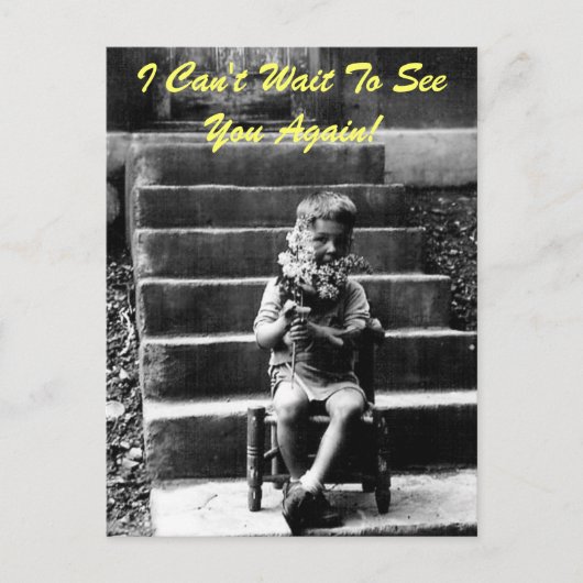 Carte Postale Je ne peux pas attendre de vous revoir ! (Devant)