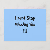 Carte Postale Je Ne Peux Pas Cesser De Vous Manquer ! ! ! (Devant)