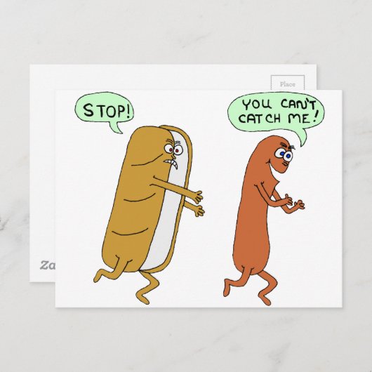 Carte Postale Je ne peux pas m'attraper (Devant / Derrière)