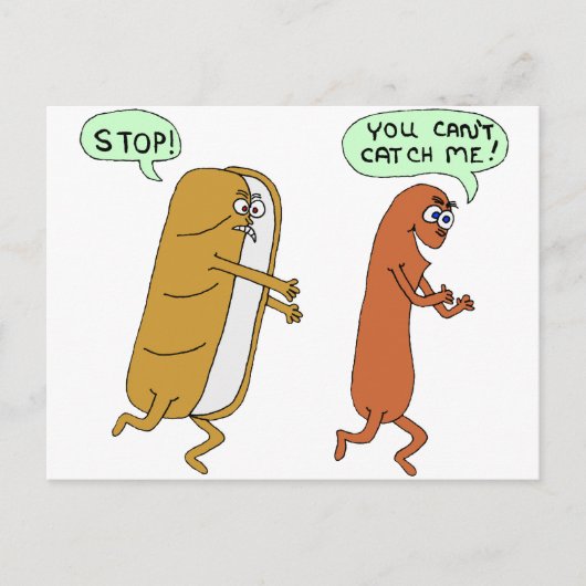 Carte Postale Je ne peux pas m'attraper (Devant)