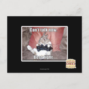 Carte Postale Je ne peux pas parler maintenant, le patron se bat
