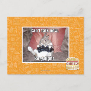 Carte Postale Je ne peux pas parler maintenant, le patron se bat