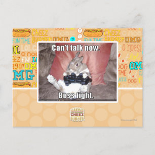 Carte Postale Je ne peux pas parler maintenant, le patron se bat