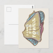 Carte Postale Je ne peux pas plier serviettes drôle de linge jou (Devant / Derrière)