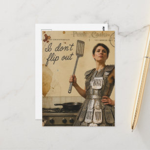 Carte Postale Je ne retourne pas la spatule drôle de mode fantai