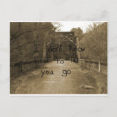 Carte Postale Je ne sais pas comment vous laisser partir. (Devant)