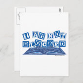 Carte Postale Je ne suis pas bloqué (Devant / Derrière)